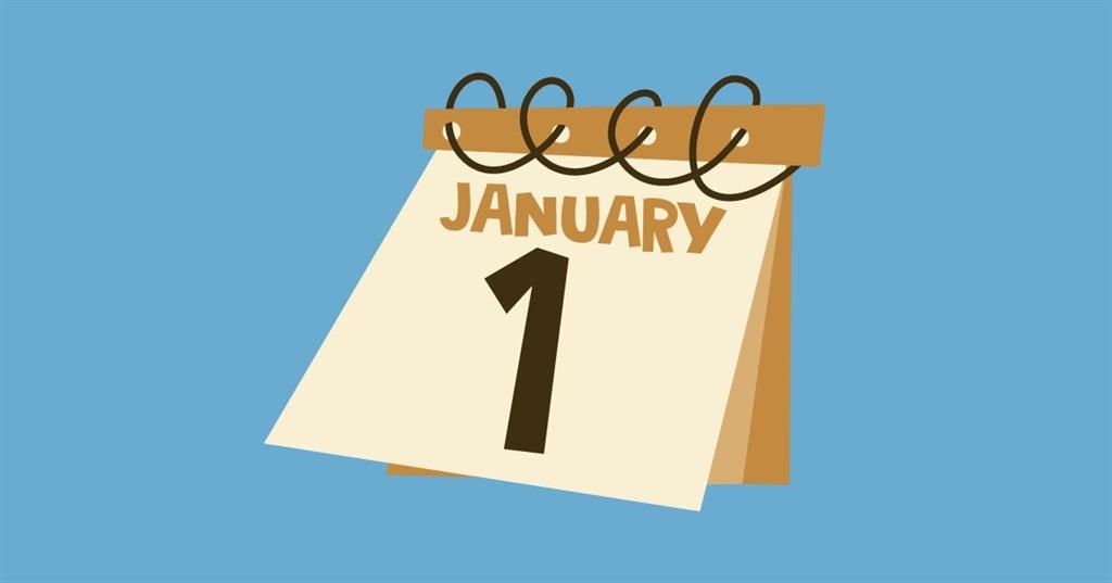 january 1 calendar graphic